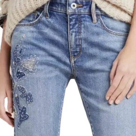 Anthropologie Pilcro and the Letterpress Slim Boyfriend Jeans Size 24 Petite - Picture 2 of 11